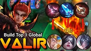 Valir Crazy Life Steal Build 100% DMG : Top Global MVP VALIR  in MLBB - Mobile Legends 2024