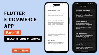 Flutter E-commerce App UI - Privacy Policy & Terms of Service Screen | Speed Code | 2025