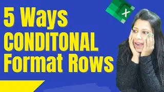How To Use Conditional Formatting in Excel | Highlight Current Row & Column Excel | Highlight Cells