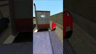 Scary Amogus chase me on Road Gmod Nextbot