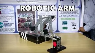 Robotic Arm controlled wirelessly using a smartphone! [Course Project]