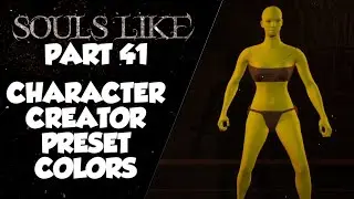 Souls Like Tutorial Part 41 | Character Creator Preset Colors | Unreal Engine 5