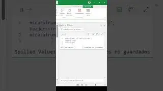 Intellisense en los DataFrame de Python en Excel #SHORTS #Python #Excel