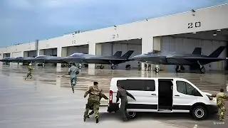F-35 Lightning II Scramble to Intercept Russia Bomber Escorted by Two Su-30
