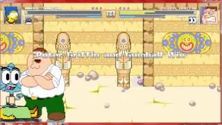 Mugen Marge and Pingu vs Peter and Gumball
