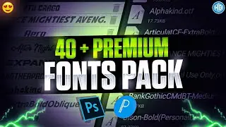 40+ PREMIUM FONT PACK 🔥 FOR DESIGNERS|| ANDROID / PC ||KARTIK GFX❤️