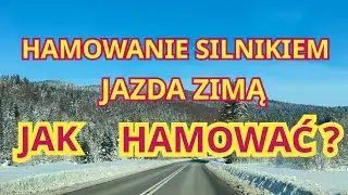 Jak hamować silnikiem - zimowa jazda - Kamerka samochodowa - mio C570  - driving car