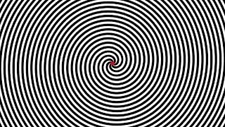 Optical Illusion  Hypno Spiral  counter clockwise  motion after effect 4K