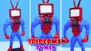 DIY Making Spiderman mixed TV MAN SKIBIDI TOILET BOSS 🚽 Skibidi Toilet Mutant Clay Mod Tutorial