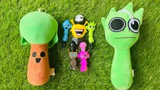 Unboxing Sprunki Robot Figure , Sprunki Plush toys and figure actions, 