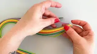 How to separate quilling strips