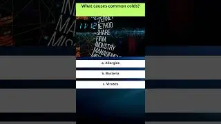 #006 youtube shorts health quiz, youtube shorts 건강 퀴즈, What causes common colds?