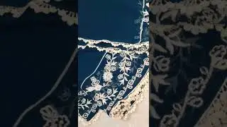 Invisible lace on Dupatta, Full tutorial is on channel @CutnStitchingStyles
