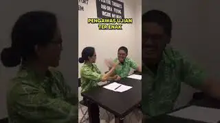 Pengawas ujian paling enak = guru olahraga