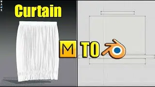 How to make curtain with Blender and Marvelous designer