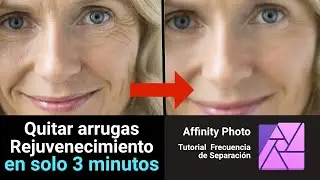Affinity Photo Tutorial Español Eliminar Arrugas fácil  Separación de Frecuencia Retoque Fotográfico