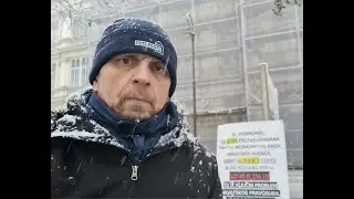 Mećava nas nije zaustavila, u štrajku glađu do pravde, idemo do kraja, 19. 1. 2024.