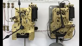 Watch the Self Winding Subsidiary clock movement hands synchronizing on the hour.