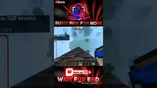 #viral world limit 320 water bucket mlg #viral #ytshorts #minecraft