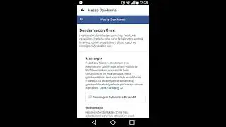 Facebook Hesap Dondurma 2020