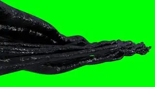 Venom tentacle strike VFX in green screen