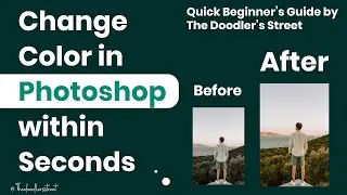 How to change PHOTO COLOR in Photoshop! It will take 30 seconds ONLY!