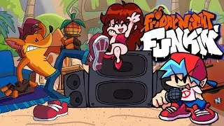 Friday night funkin Vs crash bandicoot Full week gameplay and (hard mod )