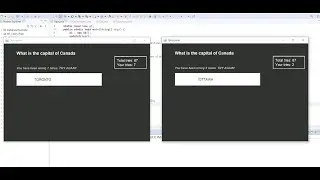 Java multiplayer Question and Answer game with JFrame. Part 1