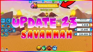 NEW UPDATE 23! New Map: Savannah | New Weapons | New Spells | New Code in Weapon Fighting Simulator