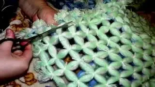 Плед из помпонов+plaid pompons(1080p full hd)