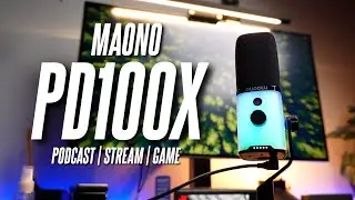 Awesome RGB Streaming and Gaming Microphone with XLR! Maono PD100X Review!