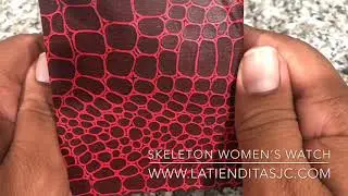 Skeleton women’s watch