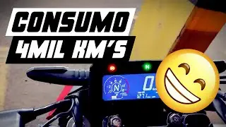 QUAL a média de KM POR LITRO que a CB300F Twister 2023 faz após 4 mil KMs?