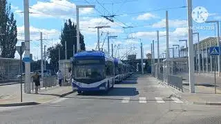 ПРОБКА ИЗ ТРОЛЛЕЙБУСОВ НА АВТОВОКЗАЛЕ. ТРОЛЛЕЙБУСЫ НЕ МОГУТ ПРОЕХАТЬ ДТП.