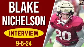 FSU LB Blake Nichelson Talks Practice, Linebackers and Defense | FSU Football | Warchant TV #FSU