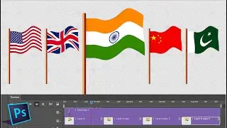 How to make waving flag animation in Photoshop