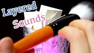 [ASMR] Layered sounds for sleep | brushing, tapping, blowing, trigger words