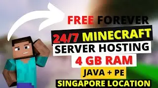 Free 24/7 Minecraft Server Hosting | Singapore Location | 4 GB Ram | No Clickbait