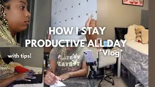 HOW TO BE PRODUCTIVE ALL DAY AT HOME | WITH TIPS | *VLOG*