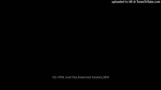012. HTML Level One Assessment Solutions_NEW