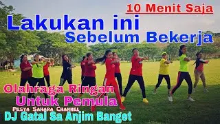 Aerobics for beginners just 10 minutes of light exercise before work fesya Sahara aerobics