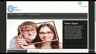 Online Eye Clinic Management System project developed using PHP & MySQL