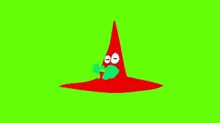 Witch Hat Magic Pop - Green Screen Halloween Element