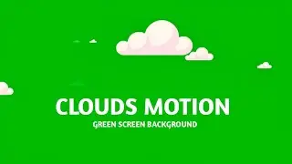 Clouds motion green screen background | moving clouds chromakey overlay background 