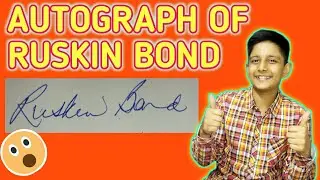 Book autographed by Ruskin Bond | Unboxing Limited edition Ruskin Bond book | Avid Reader |