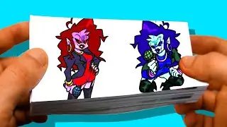 Friday Night Funkin Flipbook Animation - THEY DO BE VIBIN