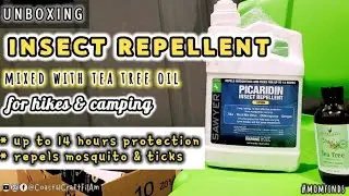UNBOXING/TUTORIAL: Insect repellent lotion mixed with tea tree oil for hikes @CoastalCraftFilAm