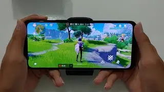 Genshin Impact on Asus Rog Phone 6 Handcam Gameplay Max Setting 60 Fps