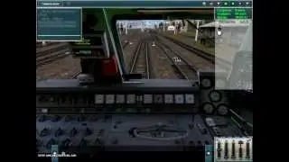 Запуск ЧС4Т-243 С кабиной версии 7.3.Trainz 2012.