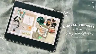 🖋️Digital Journal with me | April 2024 *green theme* | Scrapbook journal | Aesthetic Journaling